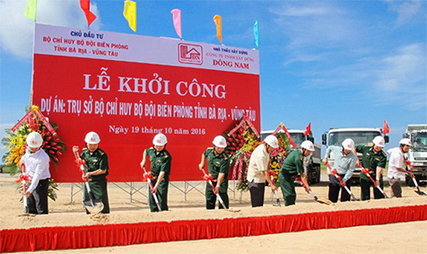 Lễ khởi công xây dựng Trụ sở Bộ chỉ huy Bộ đội Biên phòng tỉnh Bà Rịa - Vũng Tàu